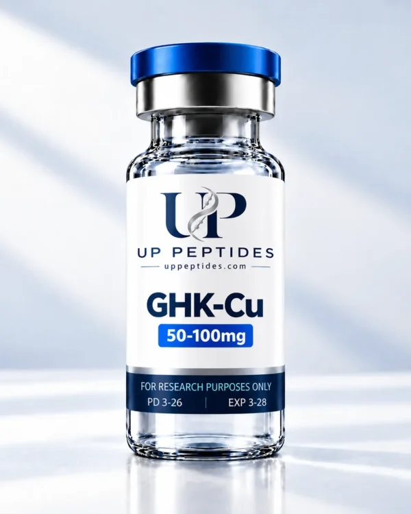 GHK-Cu Peptide Vial Studio Render