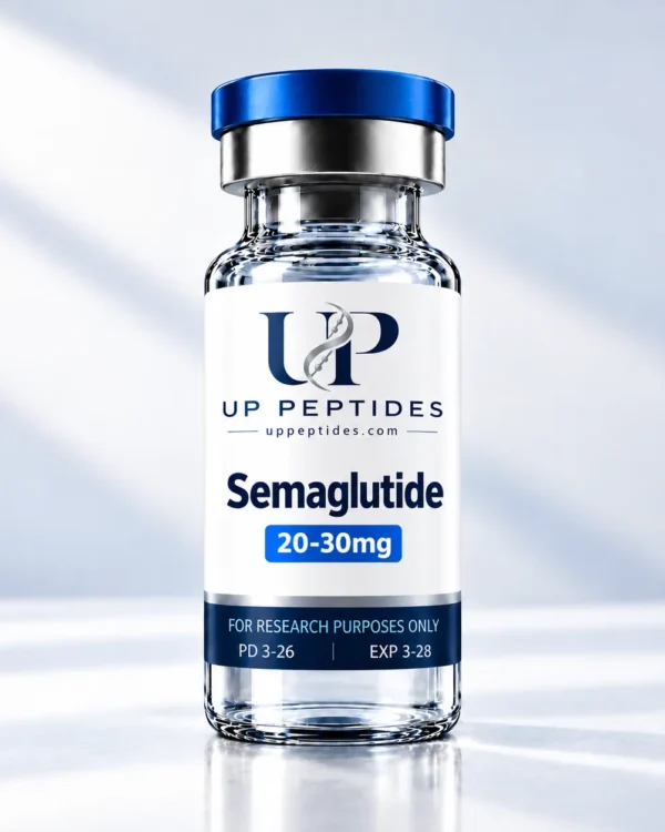 Semaglutide Peptide Vial in Studio