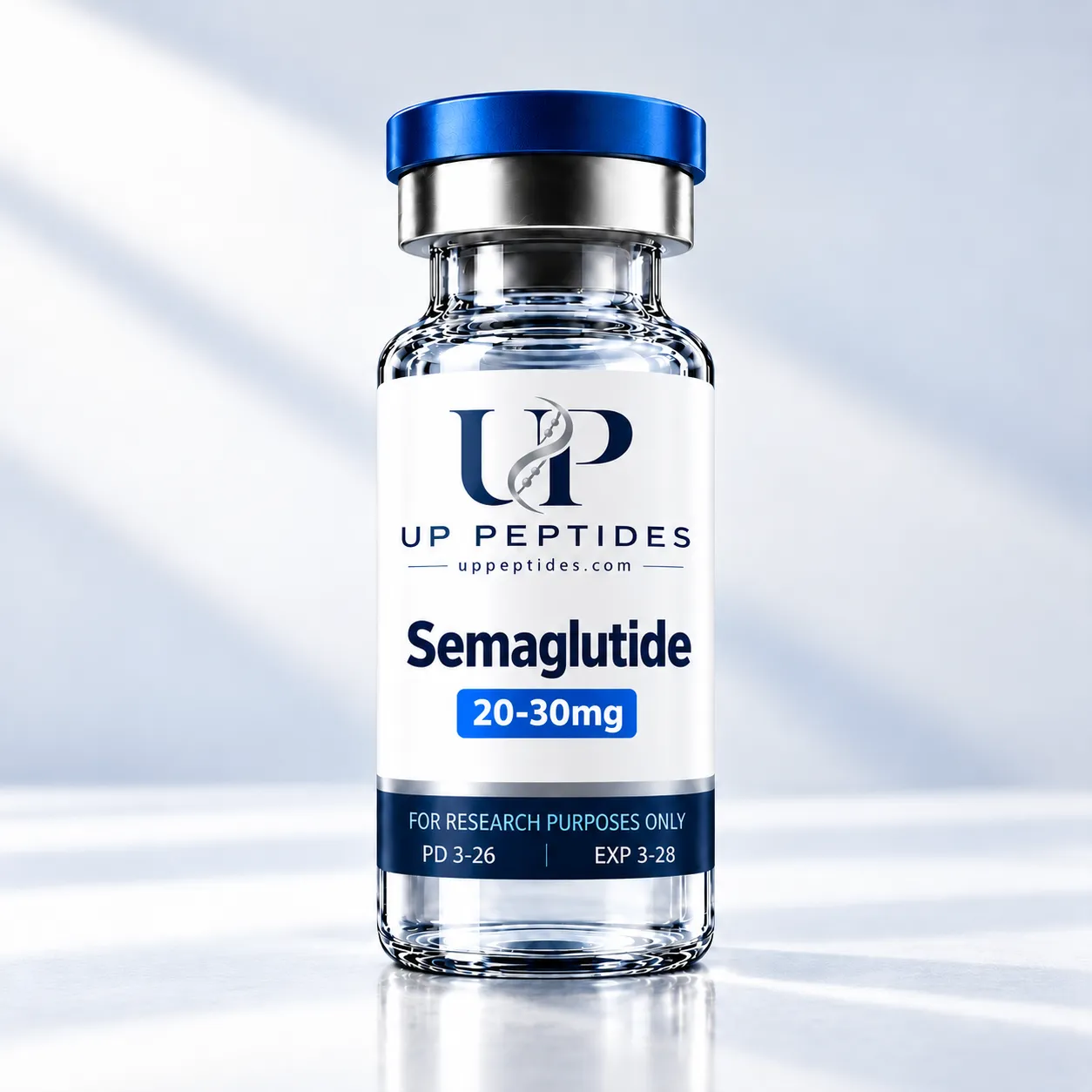 Semaglutide Peptide Vial in Studio