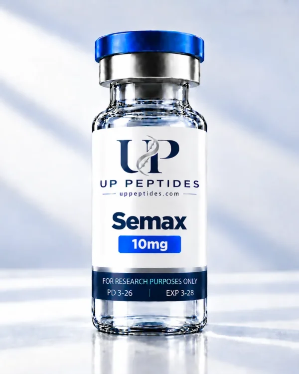 Semax Peptide Vial in Clinical Blue