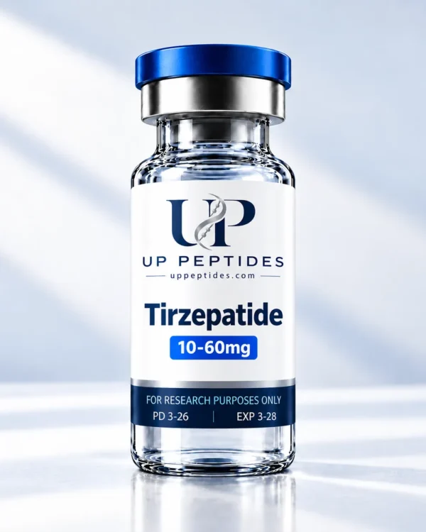 Tirzepatide Peptide Vial Render