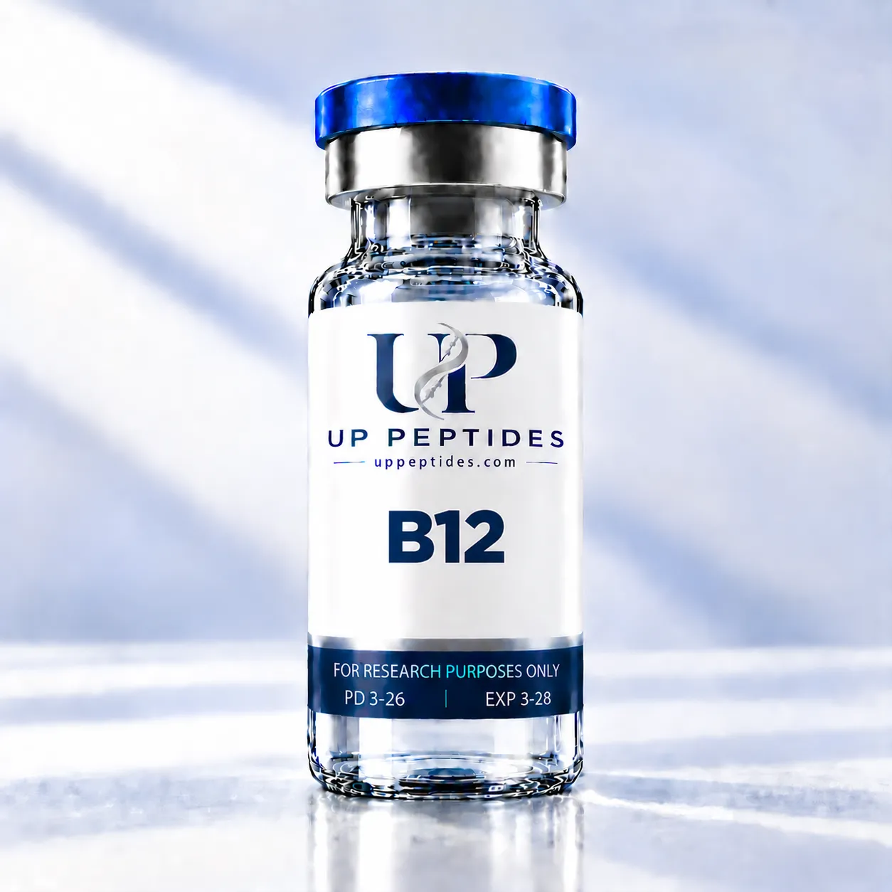 UP Peptides B12 Vial Render